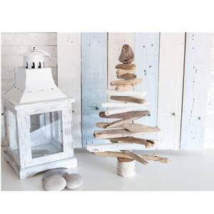 Arbre de Noël en bois flotté flexible et pliable pour l'intérieur, avec support, parfait pour les décorations de fête - Product Image 5
