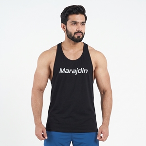 Custom Logo Men Gym Tank Top Breathable Cotton Quick Dry Fitness Bodybuilding Workout Sleeveless <b>Vest</b> Tops <b>Stringer</b> Undershirt - Product Image 3