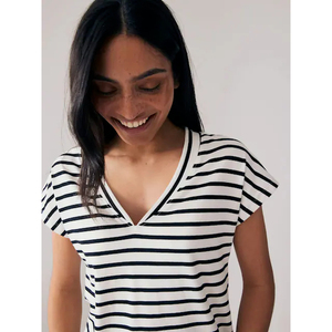 Camiseta de Manga Corta con Cuello Redondo para Mujer, 100% Algodón, Tejido de Punto, Informal, Transpirable, para Todas las Temporadas, Corte Regular, Anti-UV, Secado Rápido - Product Image 6