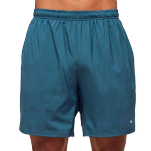 Pantalones Cortos Deportivos para Hombre, Diseño Gráfico, 7 Pulgadas, Corte Ajustado, para Entrenamiento de Fuerza y Acondicionamiento Físico, Color Azul Éxito - Product Image 6