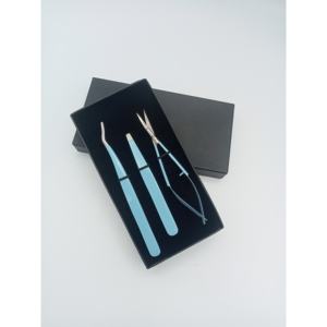 Pinzas Profesionales de Acero Inoxidable de Primera Calidad con Punta Suave de Precisión para Técnicas Avanzadas de Extensión de Pestañas - Product Image 1