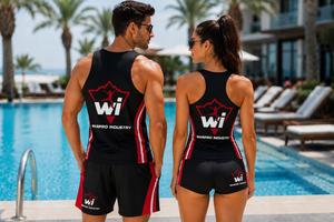 Traje de Baño Personalizado de Nueva Llegada, Venta al por Mayor, Ajustable, Talla Personalizada, Logotipo OEM, Transpirable - Product Image 3