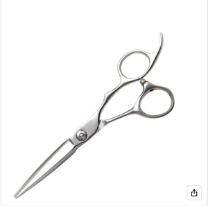 Ciseaux de coiffure DEEDS GTZ en acier inoxydable, pour droitiers, avec manche long en plastique - Product Image 1