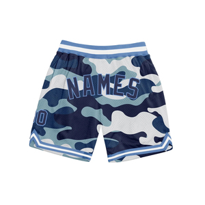 <b>Men's</b> Black <b>Camouflage</b> Basketball <b>Shorts</b> with Red Trim Names Print Breathable Front Drawstring High Elastic Waist Vintage Style - Product Image 2