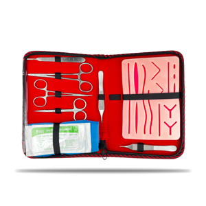 Kit Portátil de Práctica de Sutura Quirúrgica, Almohadilla de Silicona para Práctica de Sutura, Kit de Entrenamiento para Cierre de Heridas, Instrumentos Quirúrgicos para Estudiantes de Medicina - Product Image 1
