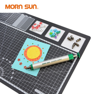 Matras pemotong PVC <span class=keywords><strong>5</strong></span> lapisan, perlengkapan seni pemodelan lubang Magnet untuk memotong efektif - Product Image 4