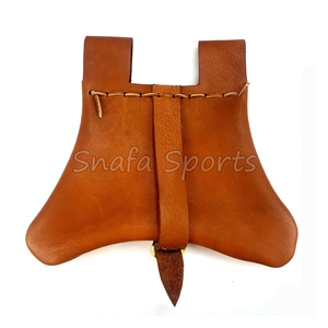 Handcrafted Leather Hunting Bag with Belt Durable Belt <b>Large</b> Bag Genuine Leather Outdoors Bag Rugged Belt Pouches - Product Image 2