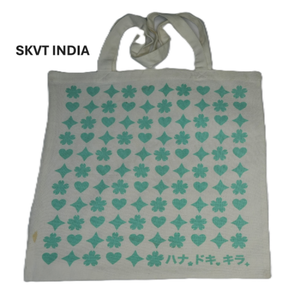 Custom Logo 100% Organic Cotton Tote <b>Bag</b> Recyclable Shopping Carry <b>Bag</b> Natural Beige <b>Long</b> Handle for Grocery Supermarket Use - Product Image 1