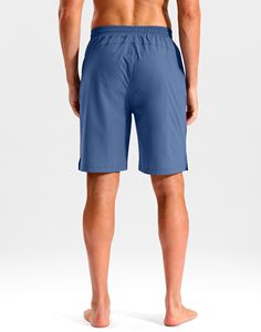 <b>Board</b> Shorts For Men's Swim Trunks Quick Dry Breathable Beach Zipper Pockets Solid Beach Bathing Suit Lightweight Swimwear - Product Image 2