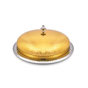 Otros Suministros para Hoteles y Restaurantes, Plato para Servir Comida Árabe de Acero Inoxidable Chapado en Oro - Product Image 4