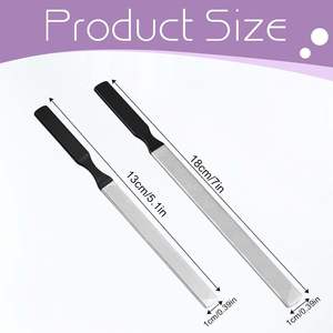 2 Limas de Uñas de Acero Inoxidable de Doble Cara, Resistentes, Tipo Zebra, para Uñas Gruesas, para Hombres, Mujeres, Perros y Mascotas - Product Image 2
