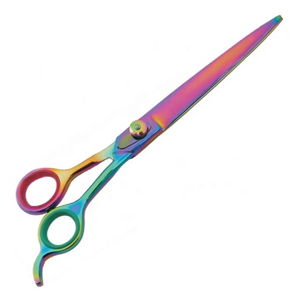 Juego de Tijeras de Peluquería Profesionales con Recubrimiento de Titanio, Tijeras de Corte de Pelo de Acero Inoxidable con Estuche de Cuero PU - Product Image 1
