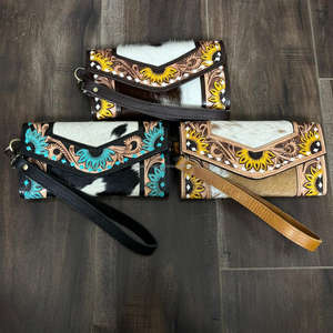 กระเป๋าคลัทช์หนังวัวแท้สไตล์ตะวันตกแบบใหม่ กระเป๋าถือสำหรับออกงานกลางคืน กระเป๋าสะพายข้อมือแฟชั่นขนาดเล็ก กระเป๋าใส่ของดีไซน์ทันสมัย - Product Image 4