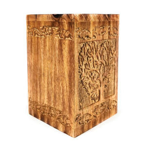 Boîte à bijoux en bois en forme de cœur, petite, avec logo personnalisé, boîte de rangement de luxe pour souvenirs, boîte à bijoux artisanale en bois naturel, boîte cadeau de mariage, organisateur - Product Image 4