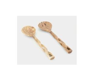 Servidor de ensalada de madera y resina de diseño moderno para servir ensaladas en el hogar, cocina, fiestas y eventos a un precio muy económico. - Product Image 1