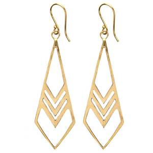 Pendientes de Metal con Forma Antigua para Mujer, Diseño Moderno, Ecológicos, Ideales para las Celebraciones de Diwali - Product Image 1