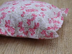 Ruffle <b>Throw</b> Pillow Covers Block Print Farmhouse Floral Hidden Zipper Boho Pillow Case or Cute <b>Outdoor</b> Pillow Case - Product Image 4