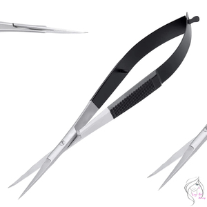 Ciseaux à cuticules professionnels, coupe-peaux mortes, en acier inoxydable, outil de manucure de pointe, design moderne et personnalisé. - Product Image 3