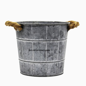 Grand seau de Noël en cuivre gaufré pour service de fête et présentation élégante, artisanal, vierge pour sublimation - Product Image 5