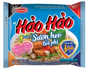 บะหมี่กึ่งสำเร็จรูปเวียดนาม ฮ่าวฮ่าว รสซี่โครงหมูและกระเทียมทอด (ซองสีน้ำเงิน, 73 กรัม) - Product Image 1