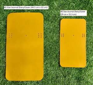 Premium Yellow Cow Leather A5 And <b>A6</b> Travel Folder Executive Stationery Journal Protector Handcrafted Tanned Notebook Cover Best - Product Image 1