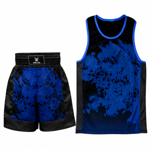 Pantalones Cortos de Boxeo de Poliéster/Satén Hechos a Medida de Alta Calidad, Chalecos Cómodos y Duraderos para Artes Marciales, Impresión Personalizada para Unisex - Product Image 2
