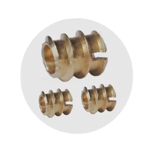 High Strength Brass Slot Drive <b>Insert</b> for Secure <b>Threading</b> in Plastic and Wood Components Corrosion Resistant Industrial <b>Inserts</b> - Product Image 3
