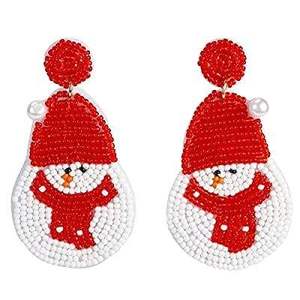 Pendientes de Cuentas Hechos a Mano Coloridos, Joyería Elegante para Mujer para Fiestas y Uso Casual a Precio Económico - Product Image 6