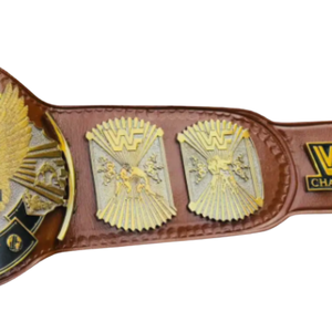 Ceinture de champion du monde de la WWE - Ceinture sportive en cuir marron personnalisable avec détails dorés - Article de collection de lutte haut de gamme - Product Image 5
