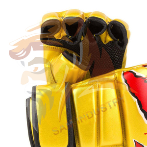 ถุงมือชกมวย MMA หนัง PU ราคาสมเหตุสมผล รับทำโลโก้ ชุดศิลปะการต่อสู้ ถุงมือ MMA - Product Image 5