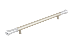 Manija Larga de Aluminio para Puerta Principal, Acabado Negro Seda, Oro PVD, Oro Rosa, Extremos Cónicos, Herrajes Decorativos para Puerta de Entrada - Product Image 3