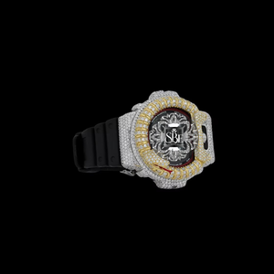 Reloj de Moissanita con Apariencia de Diamante en Oferta, Reloj de Pulsera Premium Estilo Hip Hop con Diseño Elegante Disponible al Mejor Precio del Mercado - Product Image 1