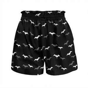 Printed Women's <b>Shorts</b> <b>Spandex</b> Polyester <b>With</b> Pattern Elastic Waist Loose Fit Casual Knitted <b>Shorts</b> <b>With</b> Pockets - Product Image 2