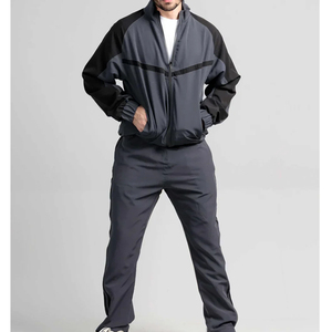 <b>Men</b> Windbreaker <b>Track</b> Suit <b>Track</b> <b>Jacket</b> <b>Track</b> Pant Athletic Hip Hop Windproof Sweat Suit - Product Image 1
