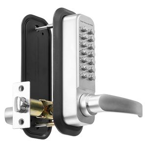 Serratura Meccanica per Porta con Tastierino a 14 Tasti, Maniglia in Acciaio Inossidabile Resistente all'Acqua - Product Image 5