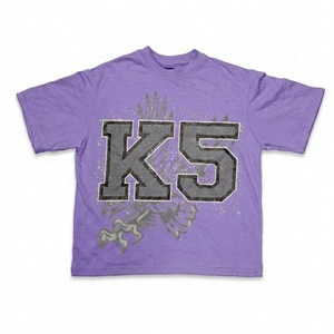 Camiseta Fucsia de Alta Calidad para Hombre, Secado Rápido, Diseño Sólido, 200 Gramos, Anti-Pilling, Transpirable, Tejido Suave, Moda Digital - Product Image 3