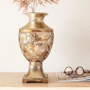 Vase de table décoratif en métal fin et transparent effet craquelé, porte-fleurs élégant et moderne pour salon, cadeau de luxe pour la maison - Product Image 3