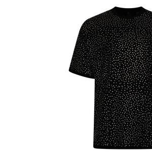 T-shirt de haute qualité entièrement personnalisé avec des strass, look premium, design tendance, 100% coton, unisexe, style streetwear - Product Image 5