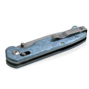 Navajas Plegables con Mango Texturizado Azul, Hoja de Acero Inoxidable con Punta de Gota, Apertura con Perno para el Pulgar, Diseño Compacto de Bolsillo para Actividades al Aire Libre - Product Image 6