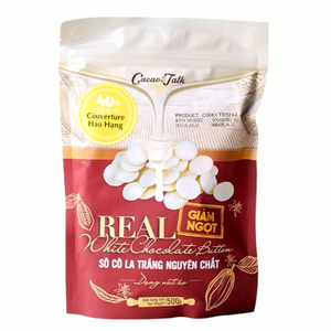 Precio Especial de Fábrica, Proveedor HALAL, OEM/ODM, Botones de Chocolate Blanco Puro de Alta Calidad, 40% Cacao, 1KG, para Repostería, Galletas y Bizcochos - Product Image 1
