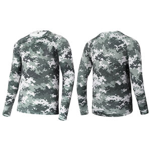 T-shirts de chasse d'été respirants à manches longues à prix abordable pour adultes unisexes, imprimé camouflage multi-usage, anti-humidité - Product Image 1
