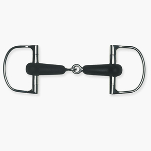 Mors à D double en acier inoxydable de 16 mm avec embout souple et flexible, pour l'entraînement et l'équitation - Product Image 5