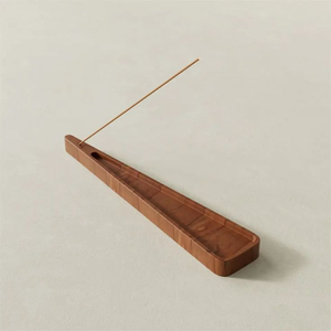 Porte-encens en bois minimaliste de qualité supérieure, plateau brûleur de bois pour l'aromathérapie, la méditation et la relaxation - Product Image 3