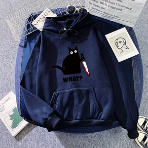 Sweat-shirt à capuche imprimé chat mignon pour femme 2026 – Nouvelle collection, pull à manches longues pour l'automne, confortable pour la maison et l'extérieur, style décontracté - Product Image 6