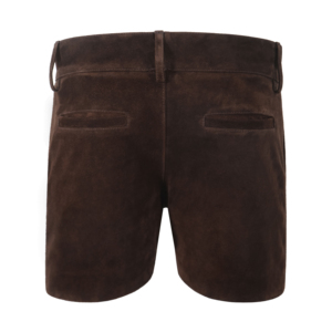Shorts en daim marron de qualité supérieure pour femmes, style western vintage, bermudas en cuir véritable, fournisseur et fabricant en gros - Product Image 2