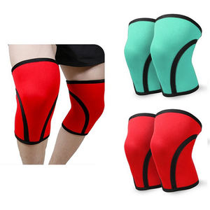Genouillères en néoprène 7 mm avec logo personnalisé, accessoires de gym pour la musculation, sangle de sécurité sportive, genouillères de levage - Product Image 1