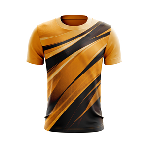 Camiseta de Manga Corta para Hombre, Cuello Redondo, Corte Regular, Tejido de Punto Grueso, Transpirable, Estampado Tie-Dye Moderno, con Logotipo Frontal - Product Image 1