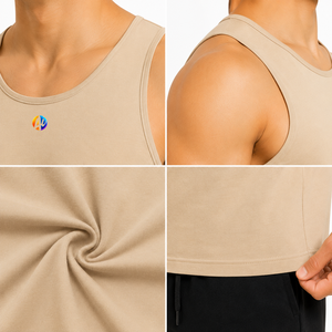 Soft touch fabric provides easy movement with Man Tank Top with daily comfort for <b>running</b> workouts plus sports practice - Product Image 5
