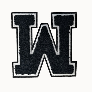 Patch brodé personnalisé en chenille avec lettres, pour vestes universitaires, sweats à capuche et vêtements – Vente en gros - Product Image 3