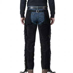 Stylish <b>Half</b> <b>Chaps</b> Plain Design And Custom Pockets Style Suede Leather <b>Chaps</b> Lowest Price Suede Leather <b>Chaps</b> - Product Image 3